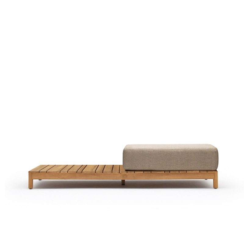 Varaschin BARCODE Outdoor Hocker mit Teakablage