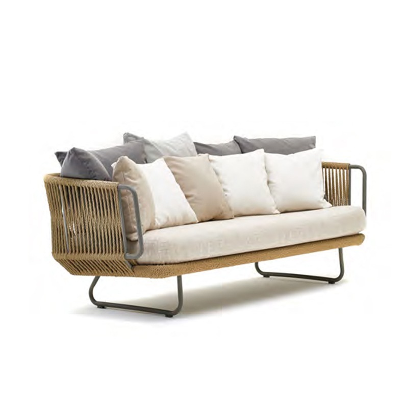 Varaschin BABYLON 3 Sitzer Sofa mit Wurfkissen